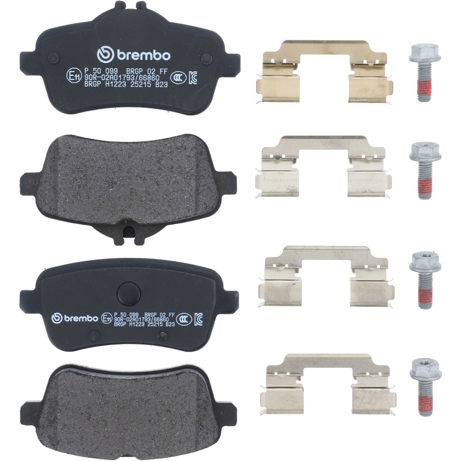Задние тормозные колодки с низким содержанием металла Brembo PRIME P50099