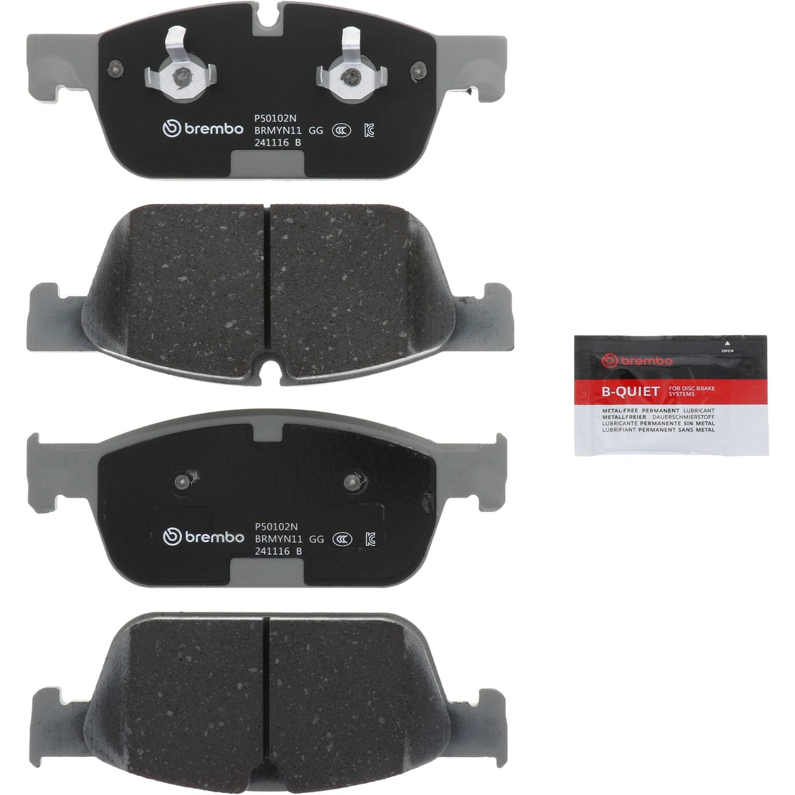 Керамические передние тормозные колодки Brembo PRIME P50102N