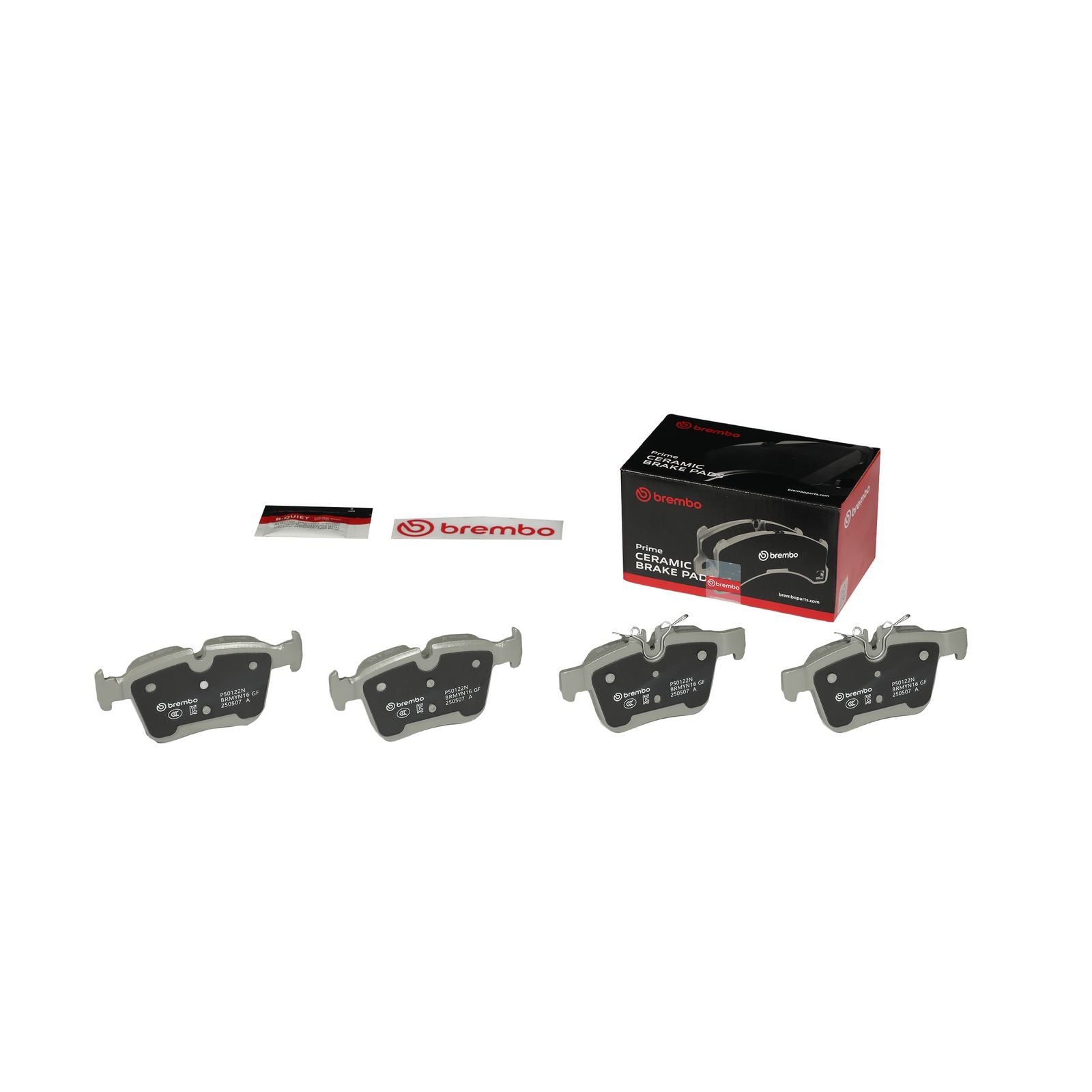 Керамические задние тормозные колодки Brembo PRIME P50122N