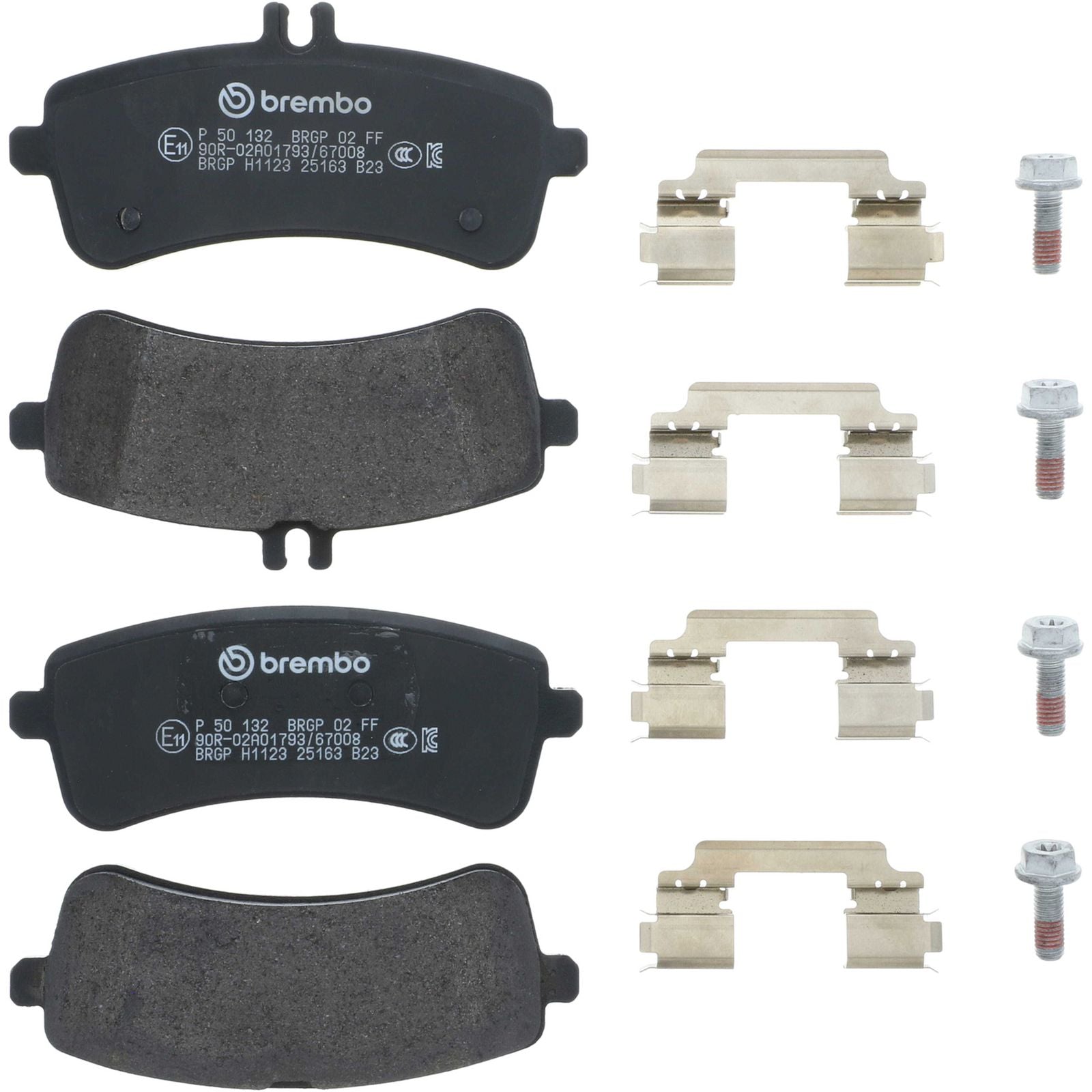 Задние тормозные колодки с низким содержанием металла Brembo PRIME P50132