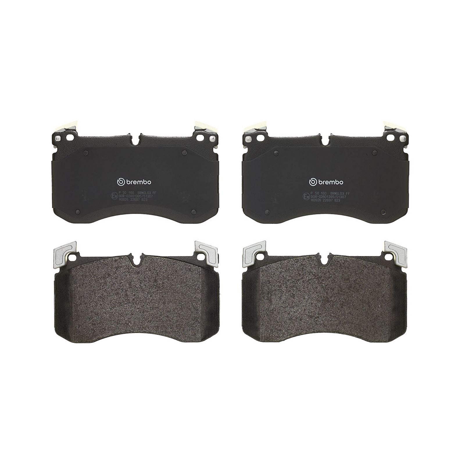 Передние тормозные колодки с низким содержанием металла Brembo PRIME P50160