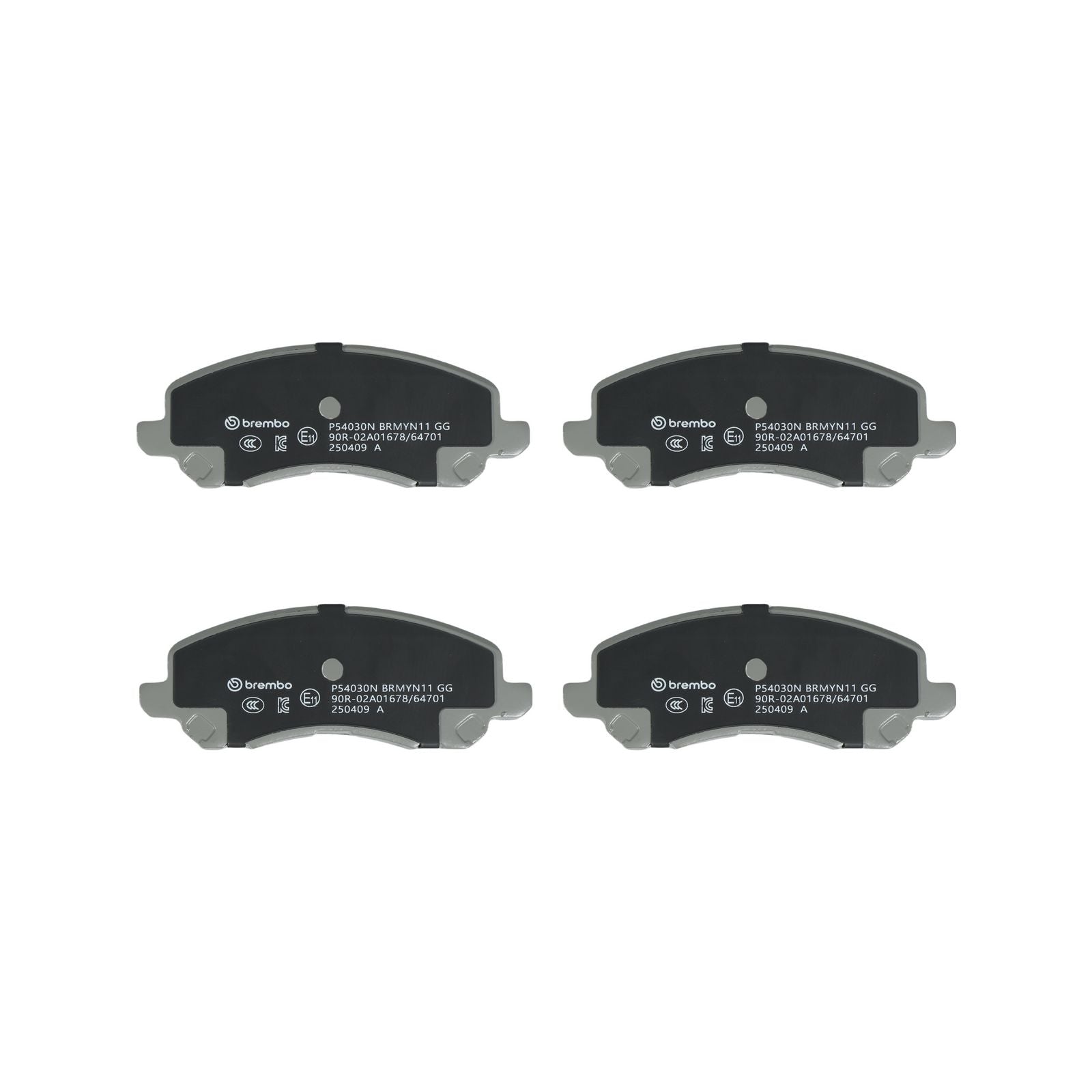 Керамические передние тормозные колодки Brembo PRIME P54030N