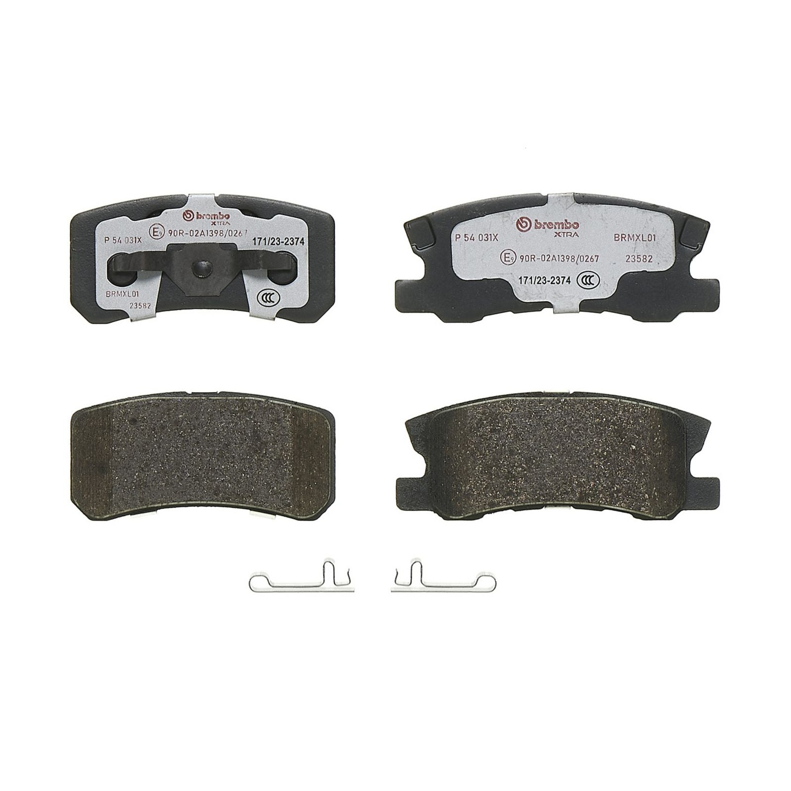 Задние тормозные колодки с низким содержанием металла Brembo XTRA P54031X