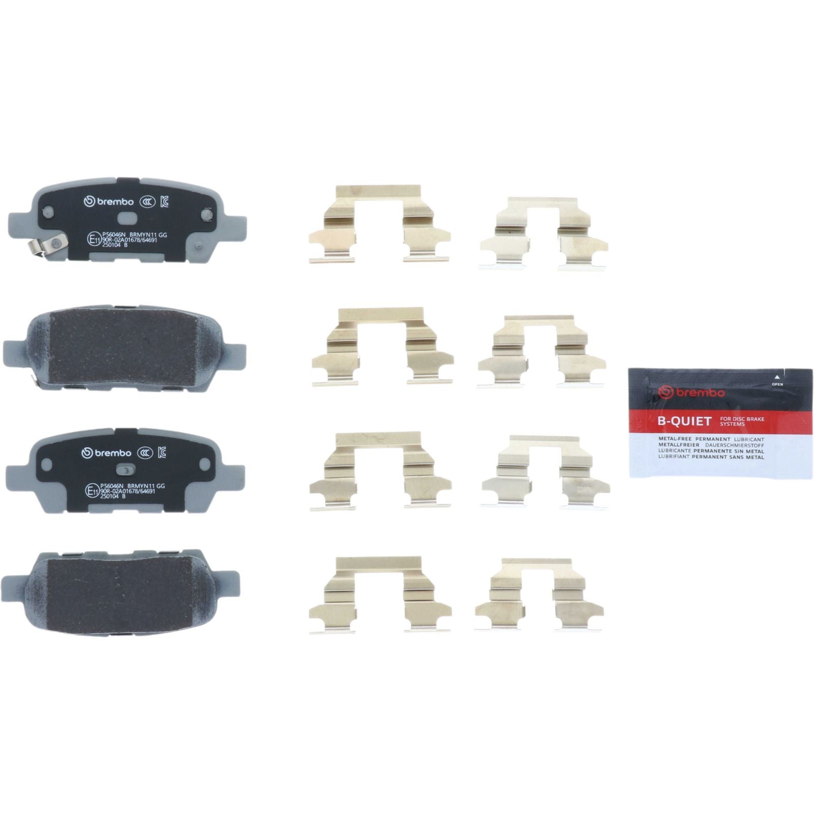 Керамические задние тормозные колодки Brembo PRIME P56046N
