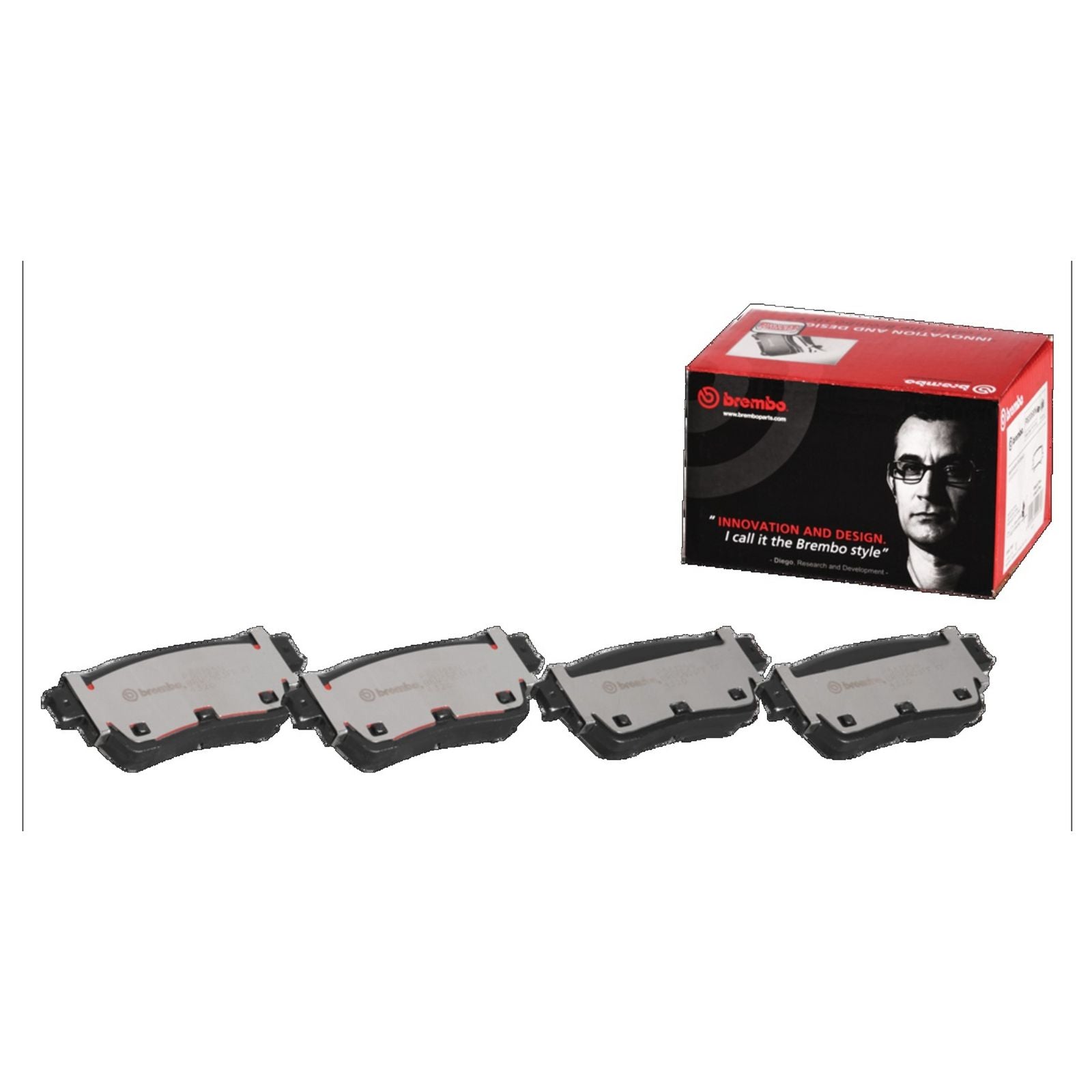 Керамические задние тормозные колодки Brembo PRIME P56125N
