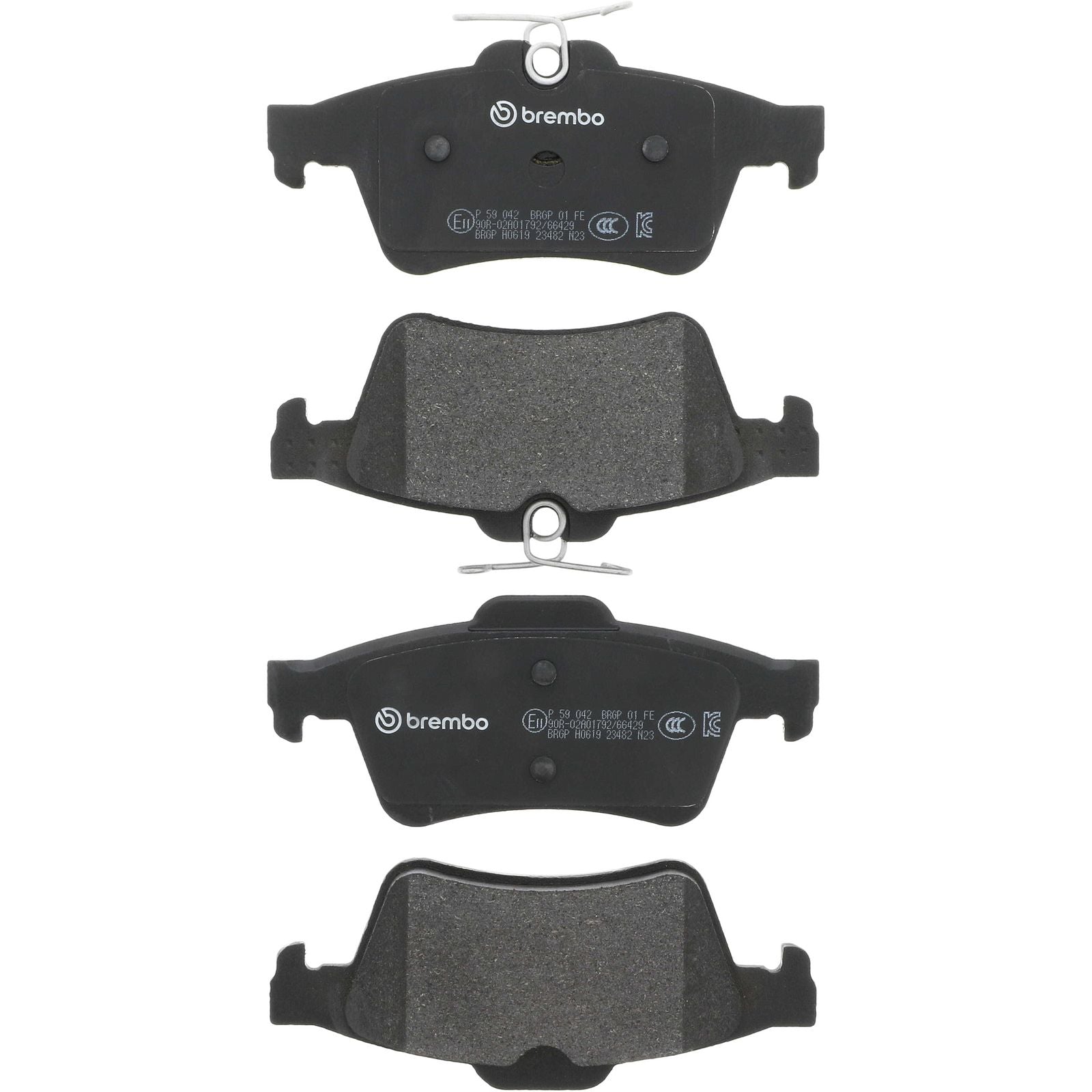 Задние тормозные колодки с низким содержанием металла Brembo PRIME P59042
