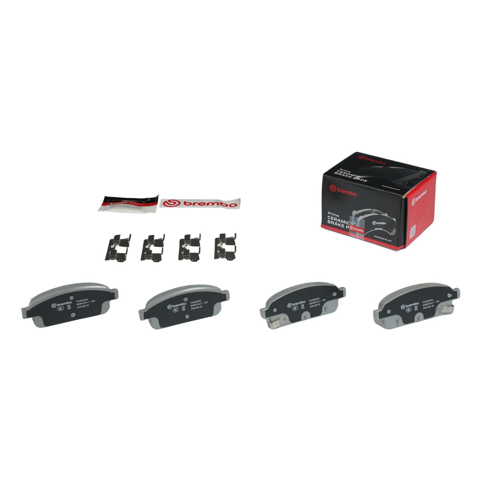 Керамические задние тормозные колодки Brembo PRIME P59080N