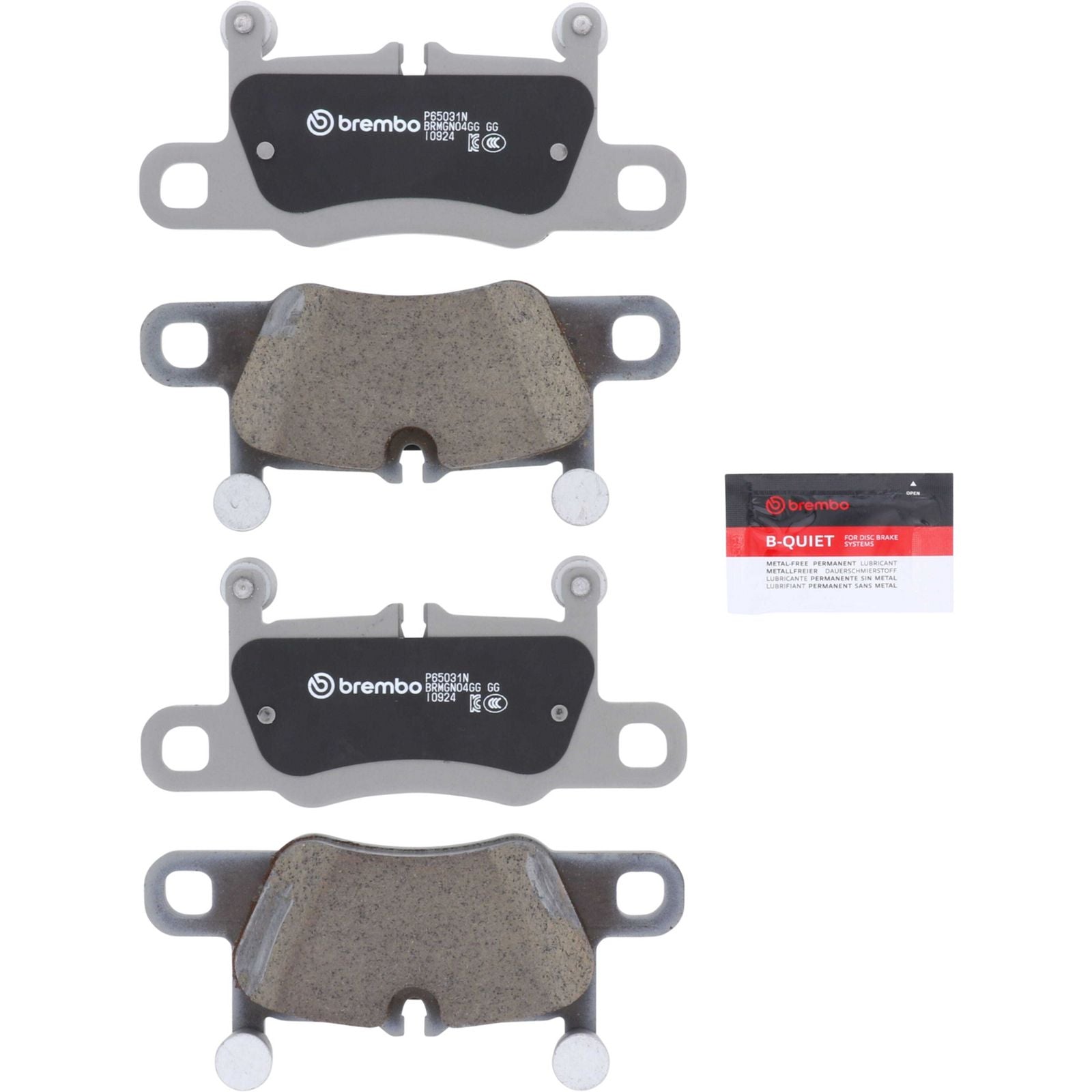 Керамические задние тормозные колодки Brembo PRIME P65031N