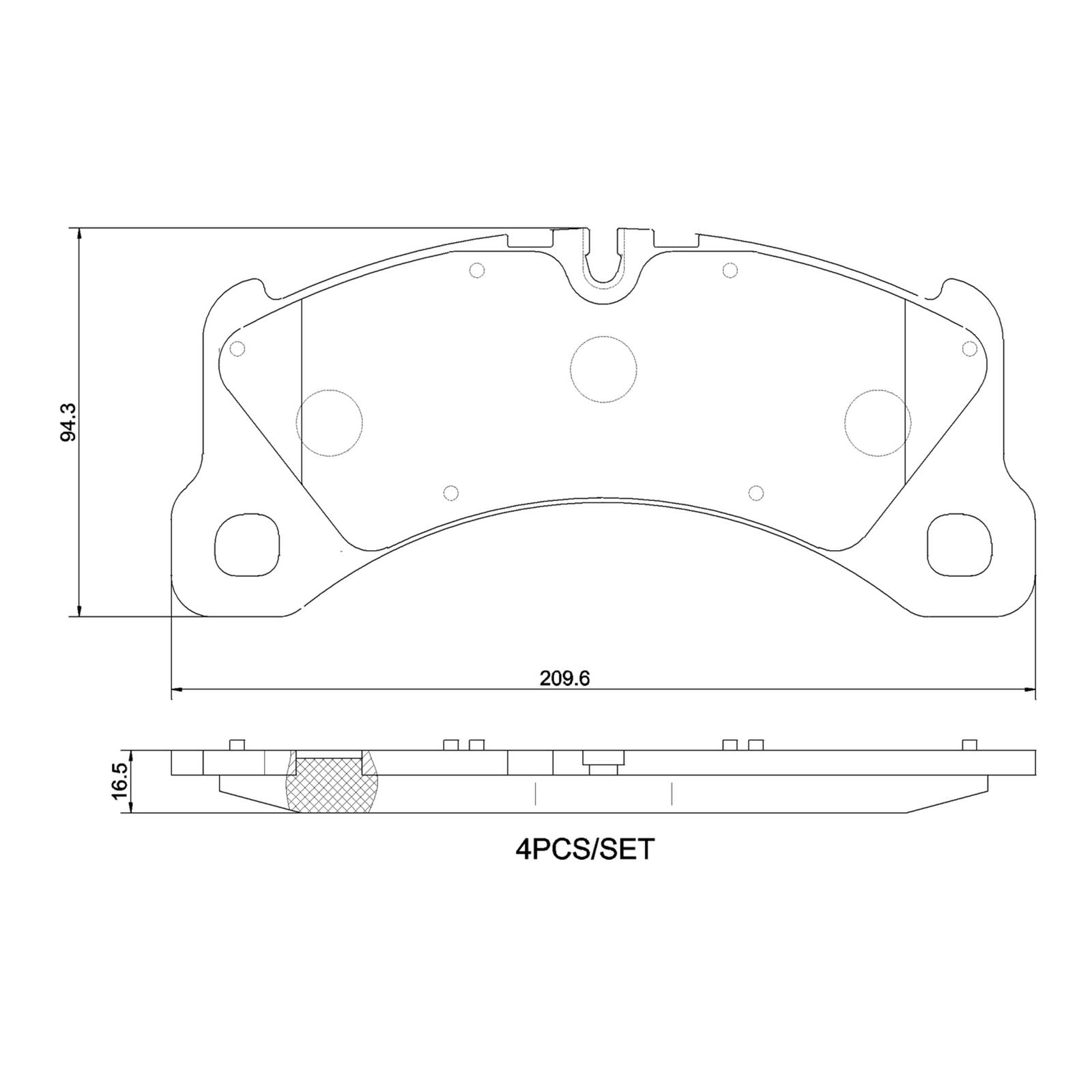 Керамические передние тормозные колодки Brembo PRIME P65047N