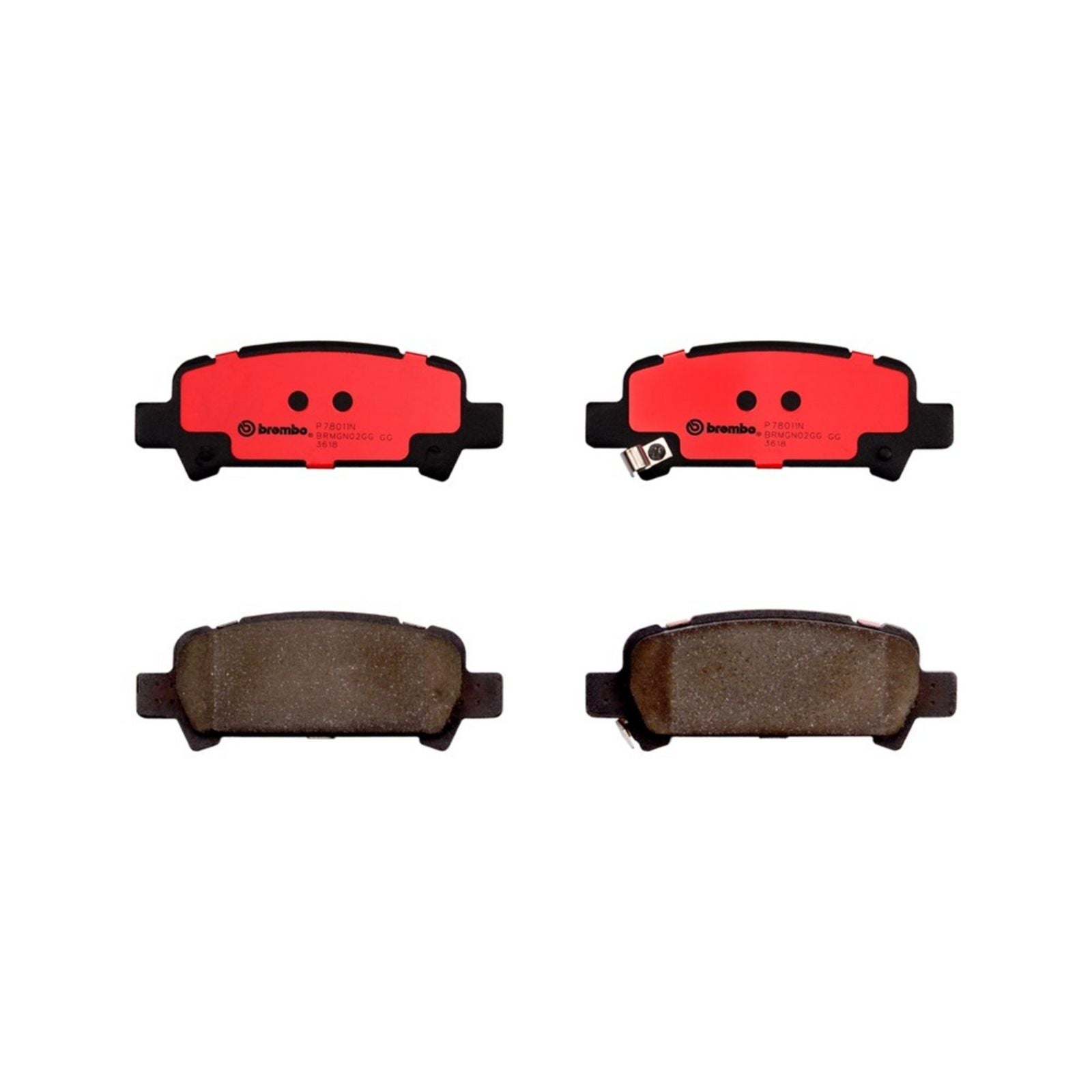 Керамические задние тормозные колодки Brembo PRIME P78011N