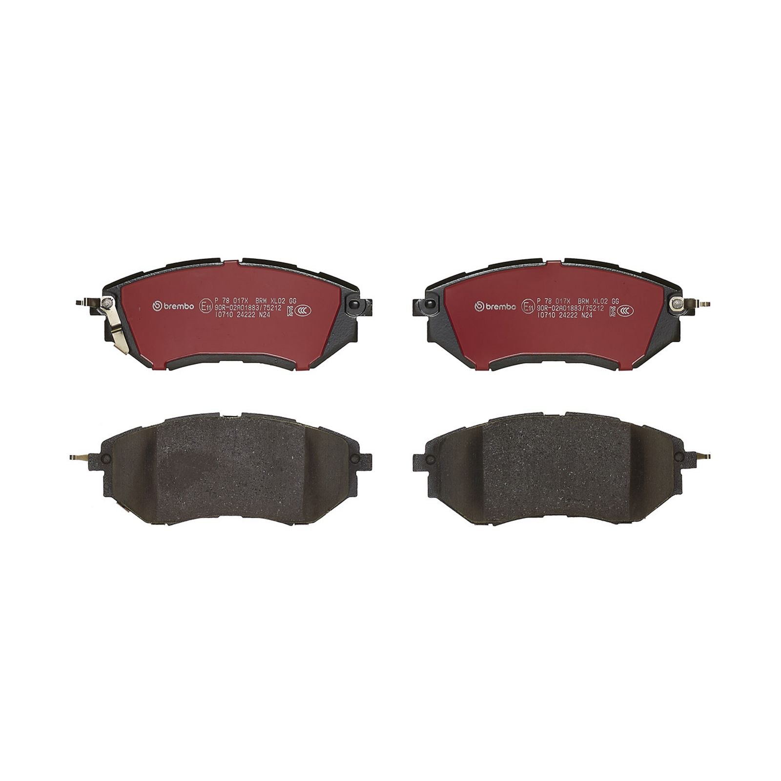 Передние тормозные колодки с низким содержанием металла Brembo XTRA P78017X