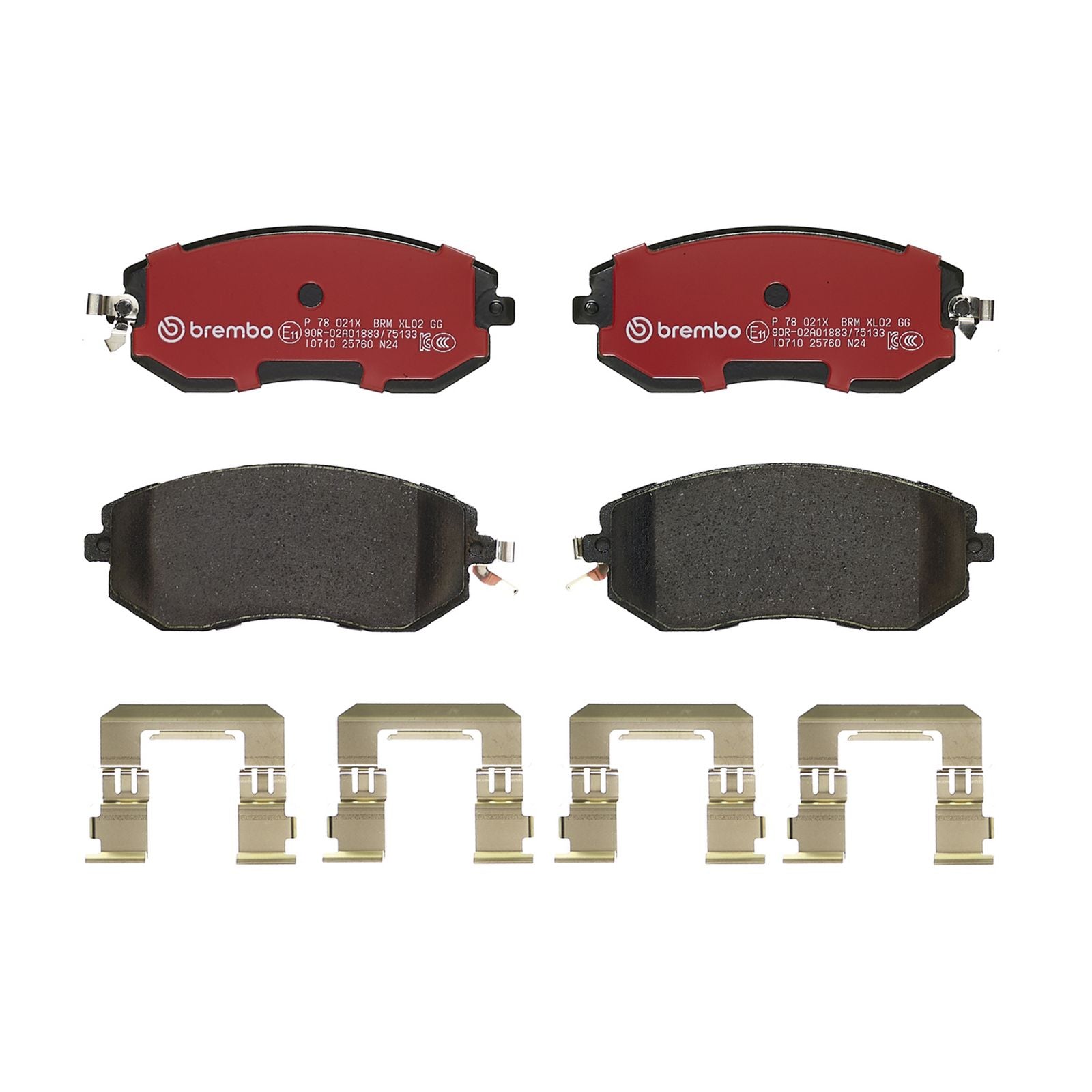 Передние тормозные колодки с низким содержанием металла Brembo XTRA P78021X