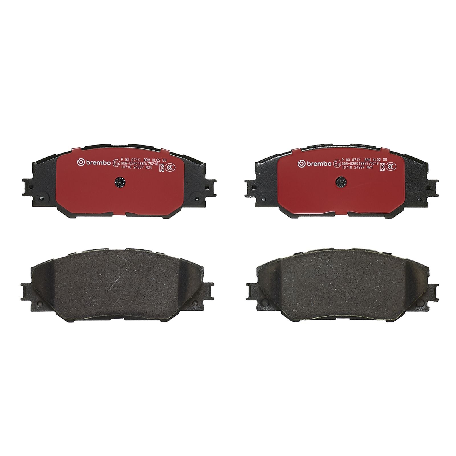 Передние тормозные колодки с низким содержанием металла Brembo XTRA P83071X