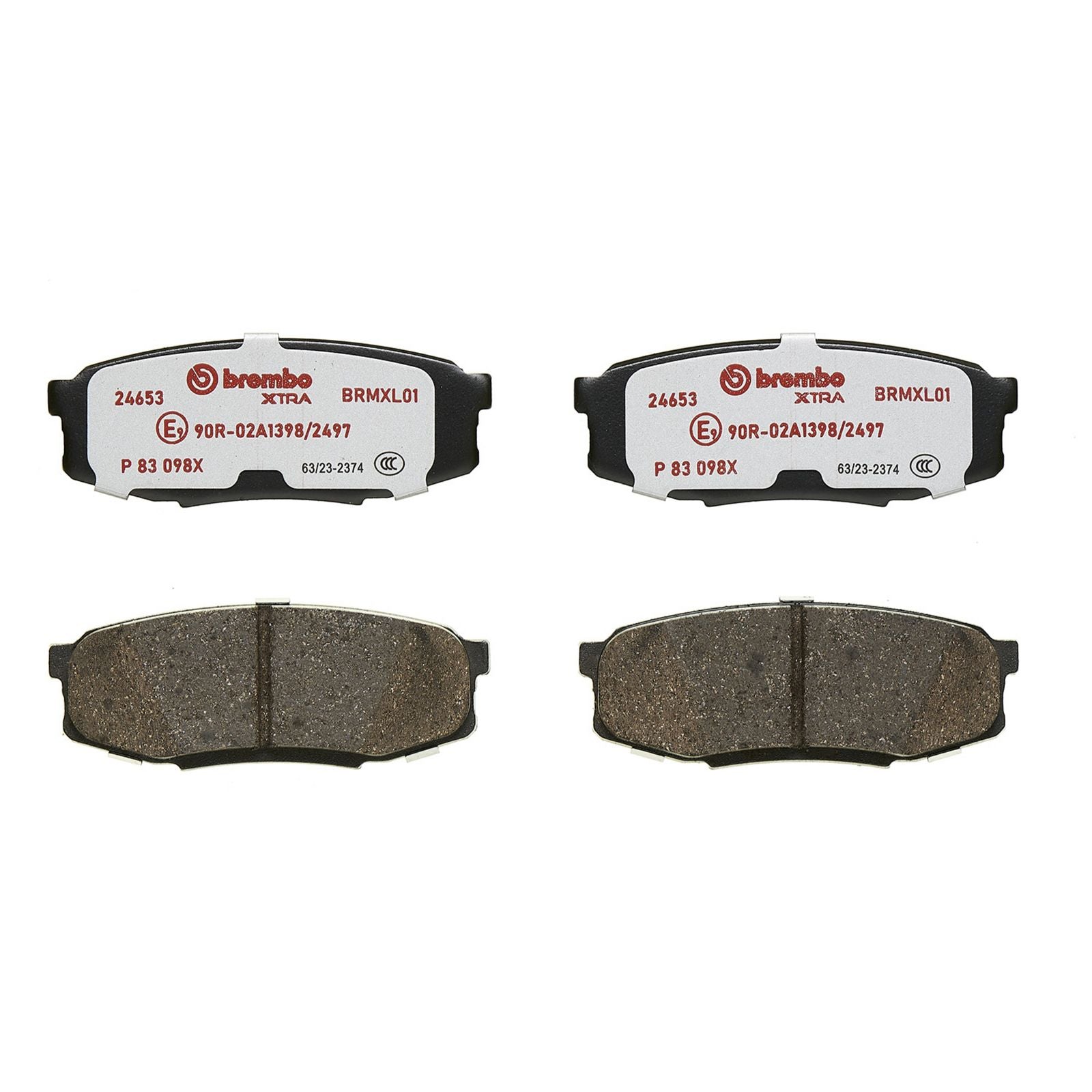 Задние тормозные колодки с низким содержанием металла Brembo XTRA P83098X