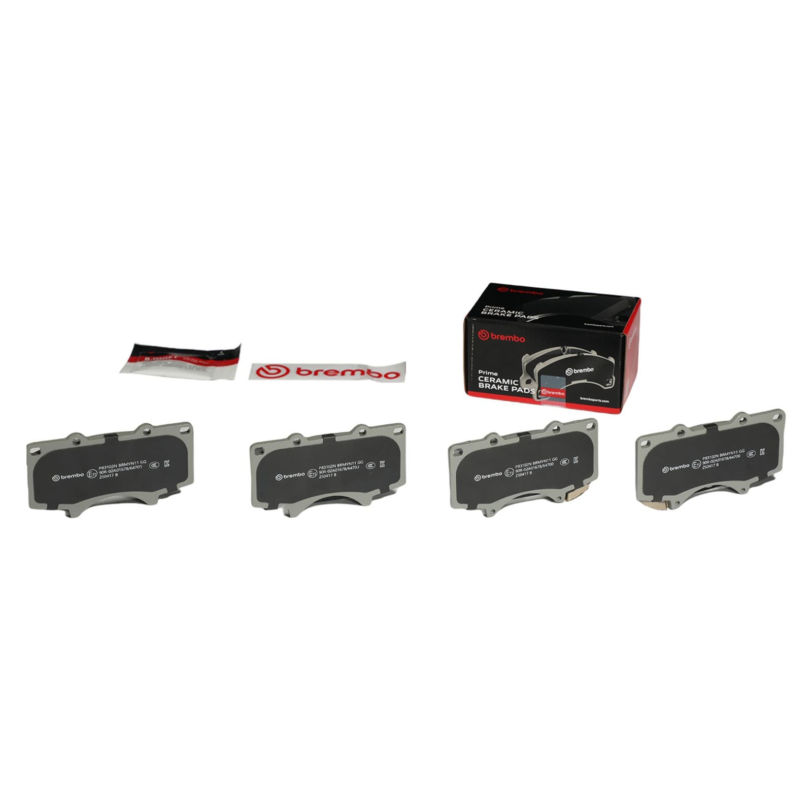 Керамические передние тормозные колодки Brembo PRIME P83102N