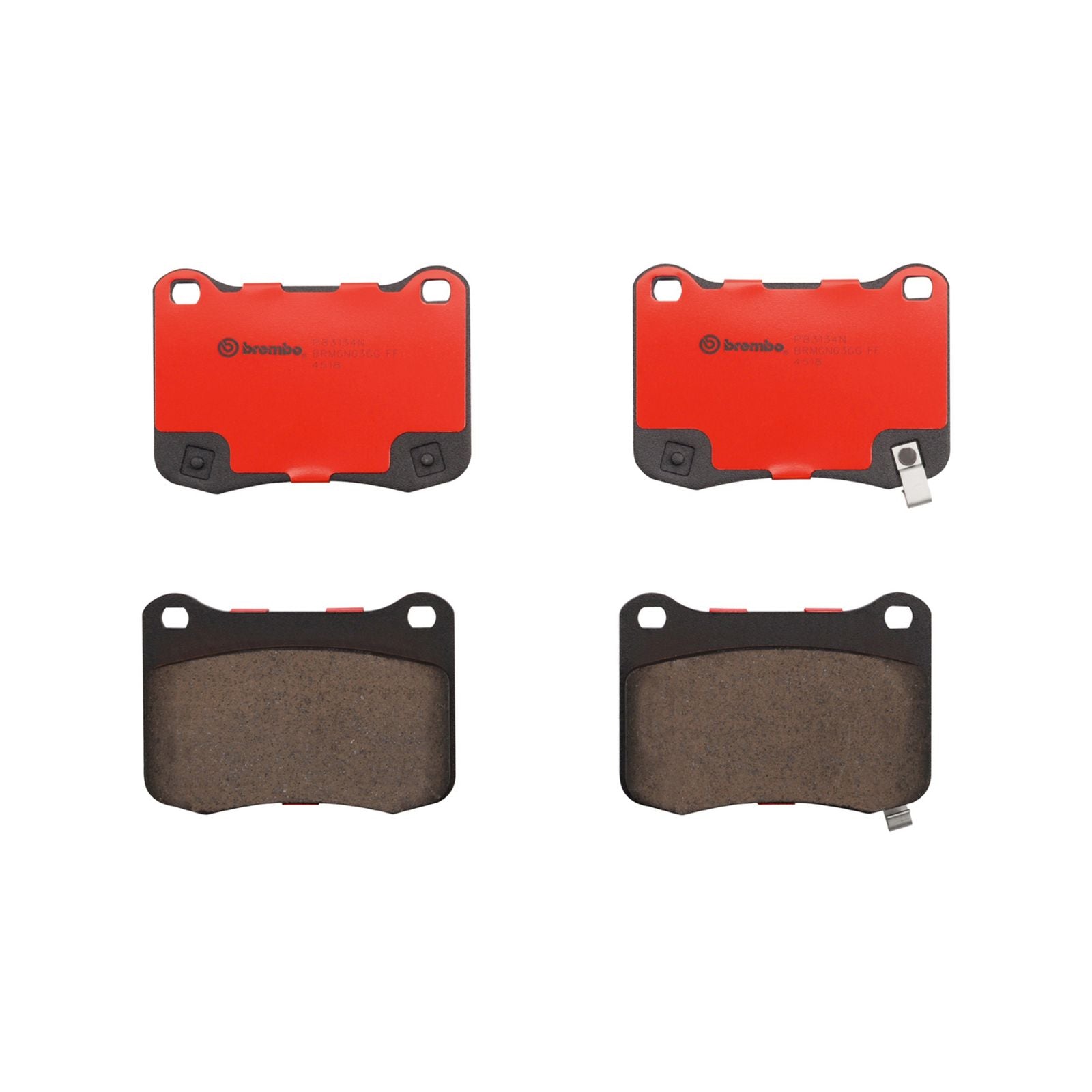 Керамические задние тормозные колодки Brembo PRIME P83134N