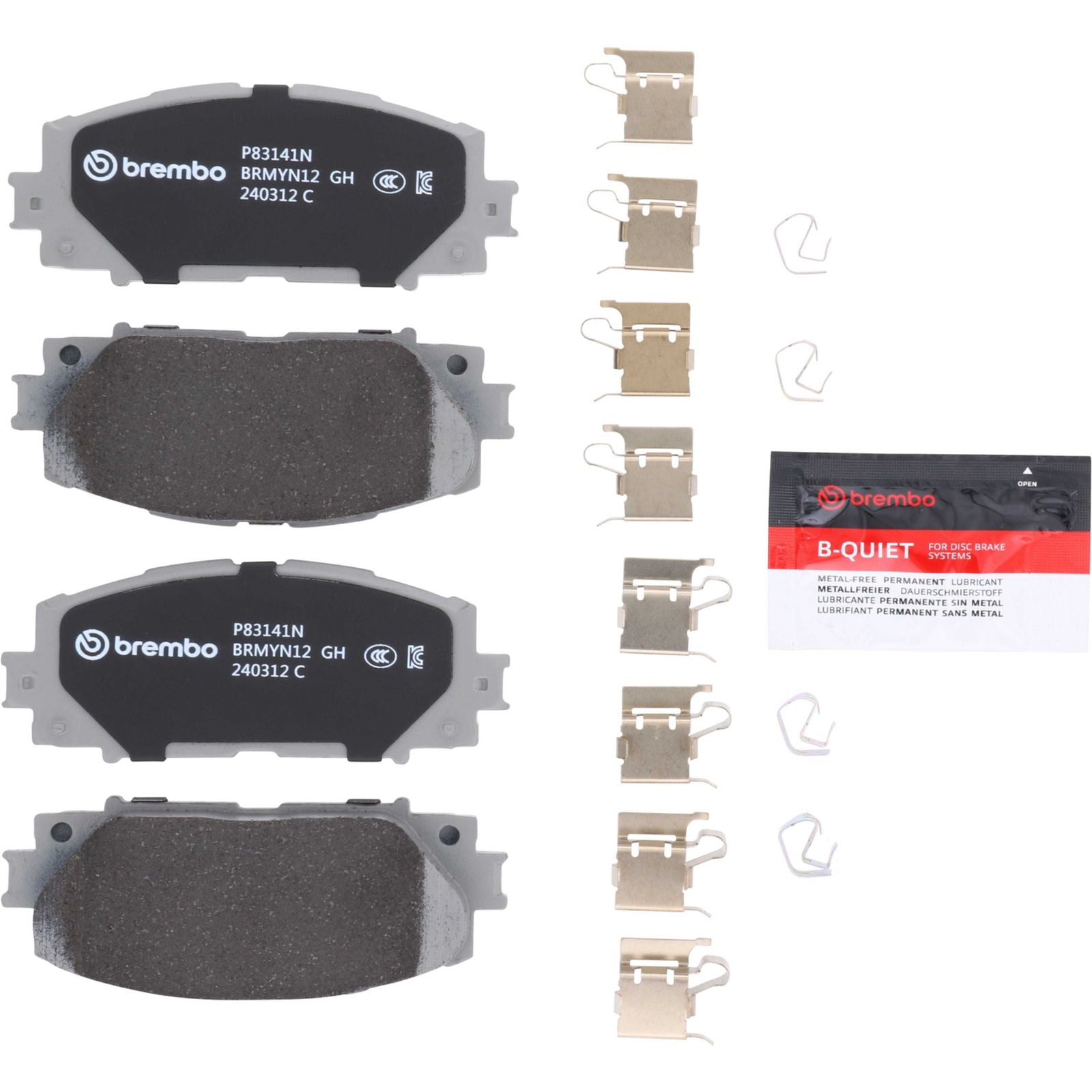 Керамические передние тормозные колодки Brembo PRIME P83141N