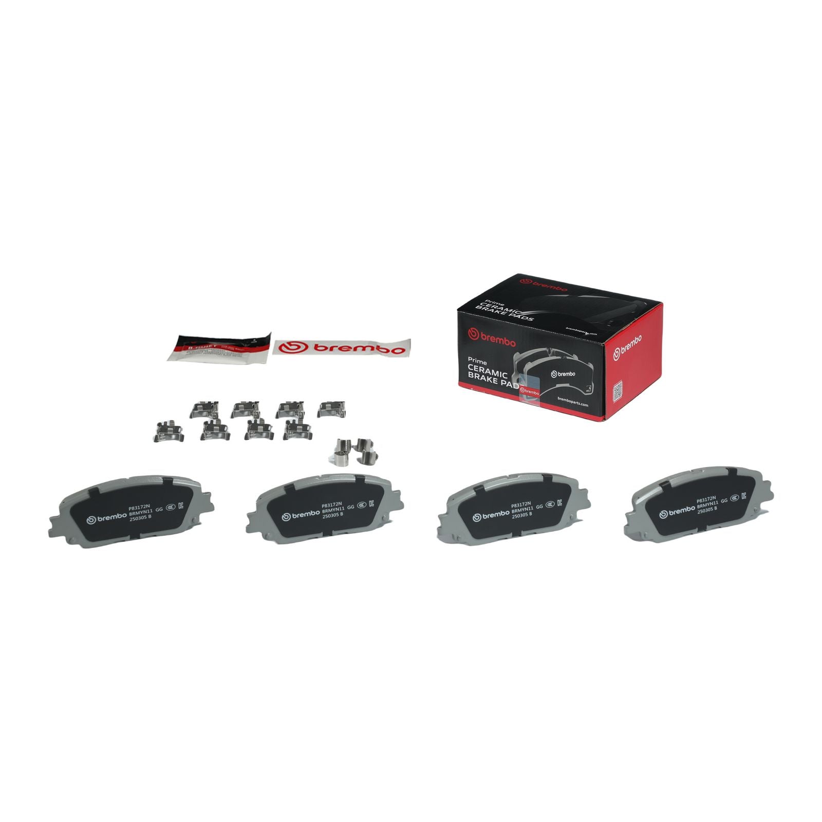 Керамические передние тормозные колодки Brembo PRIME P83172N