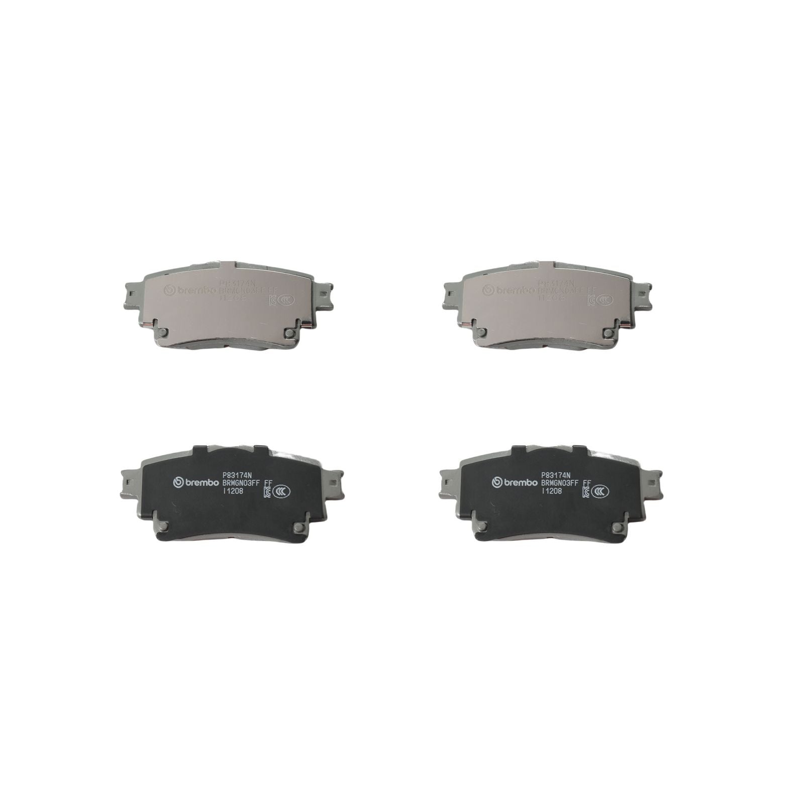 Керамические задние тормозные колодки Brembo PRIME P83174N