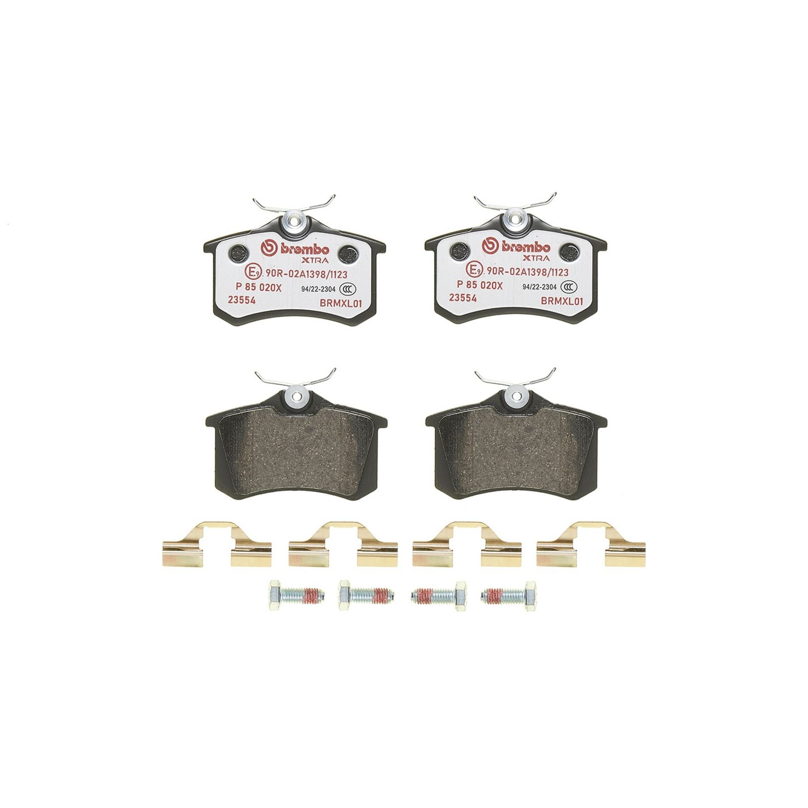 Задние тормозные колодки с низким содержанием металла Brembo XTRA P85020X