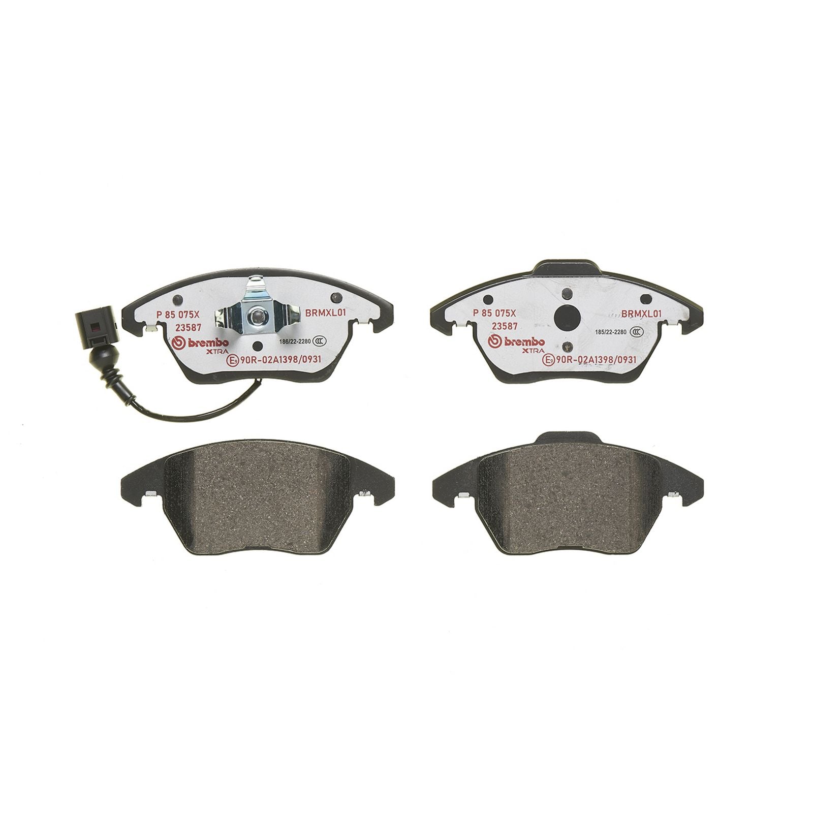 Передние тормозные колодки с низким содержанием металла Brembo XTRA P85075X