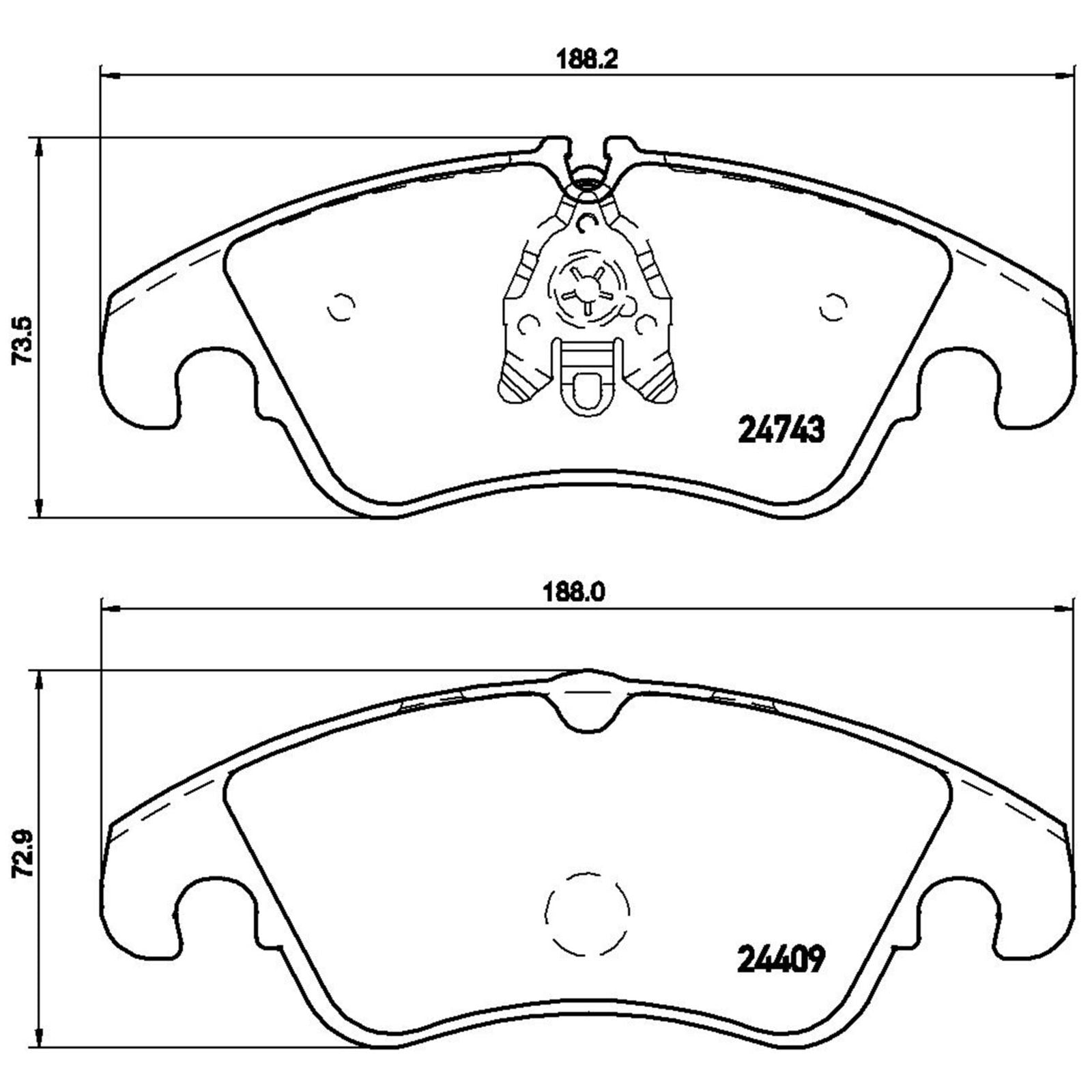 Передние тормозные колодки с низким содержанием металла Brembo XTRA P85098X