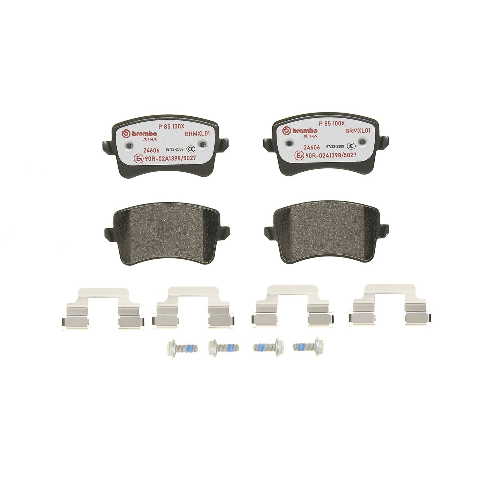 Задние тормозные колодки с низким содержанием металла Brembo XTRA P85100X