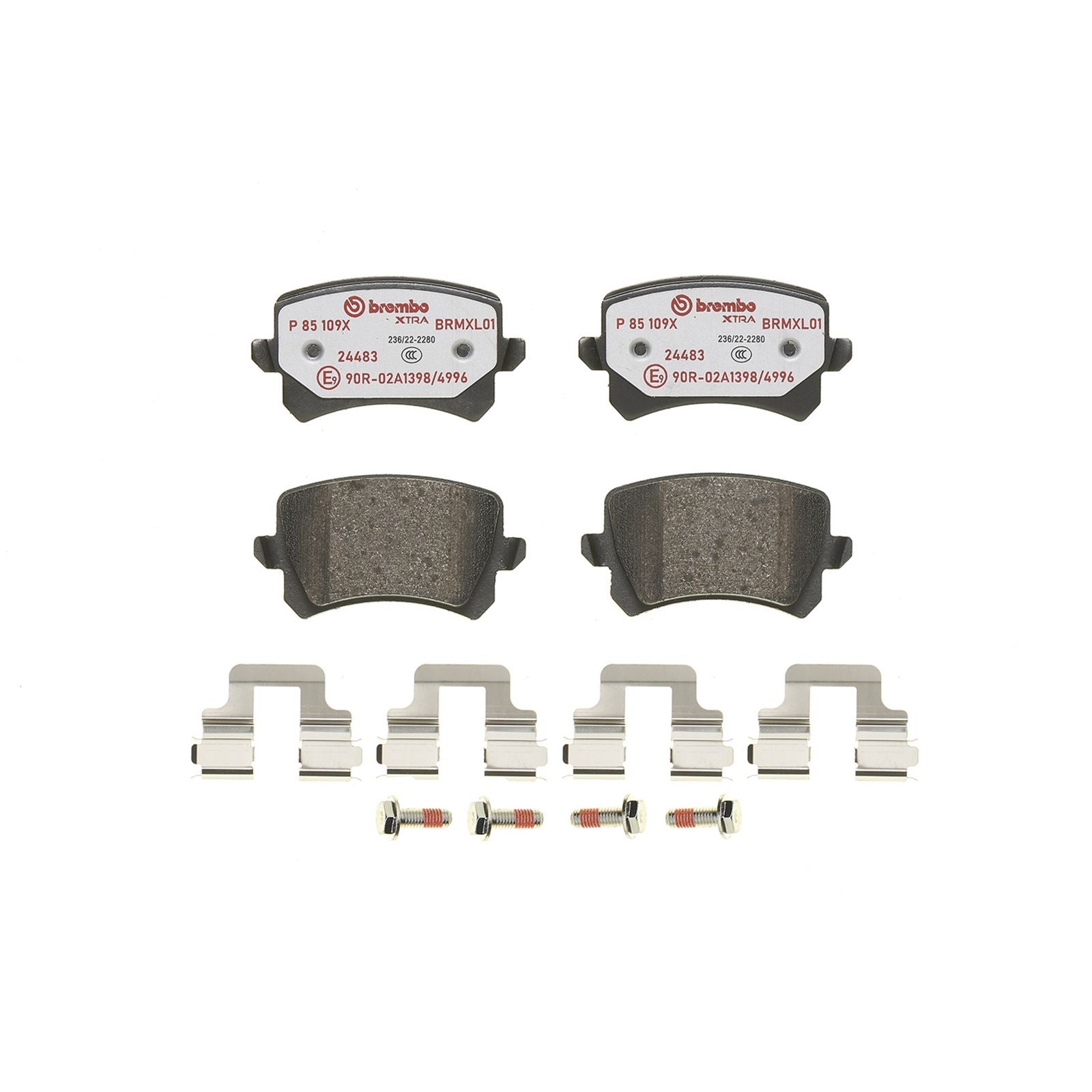 Задние тормозные колодки с низким содержанием металла Brembo XTRA P85109X