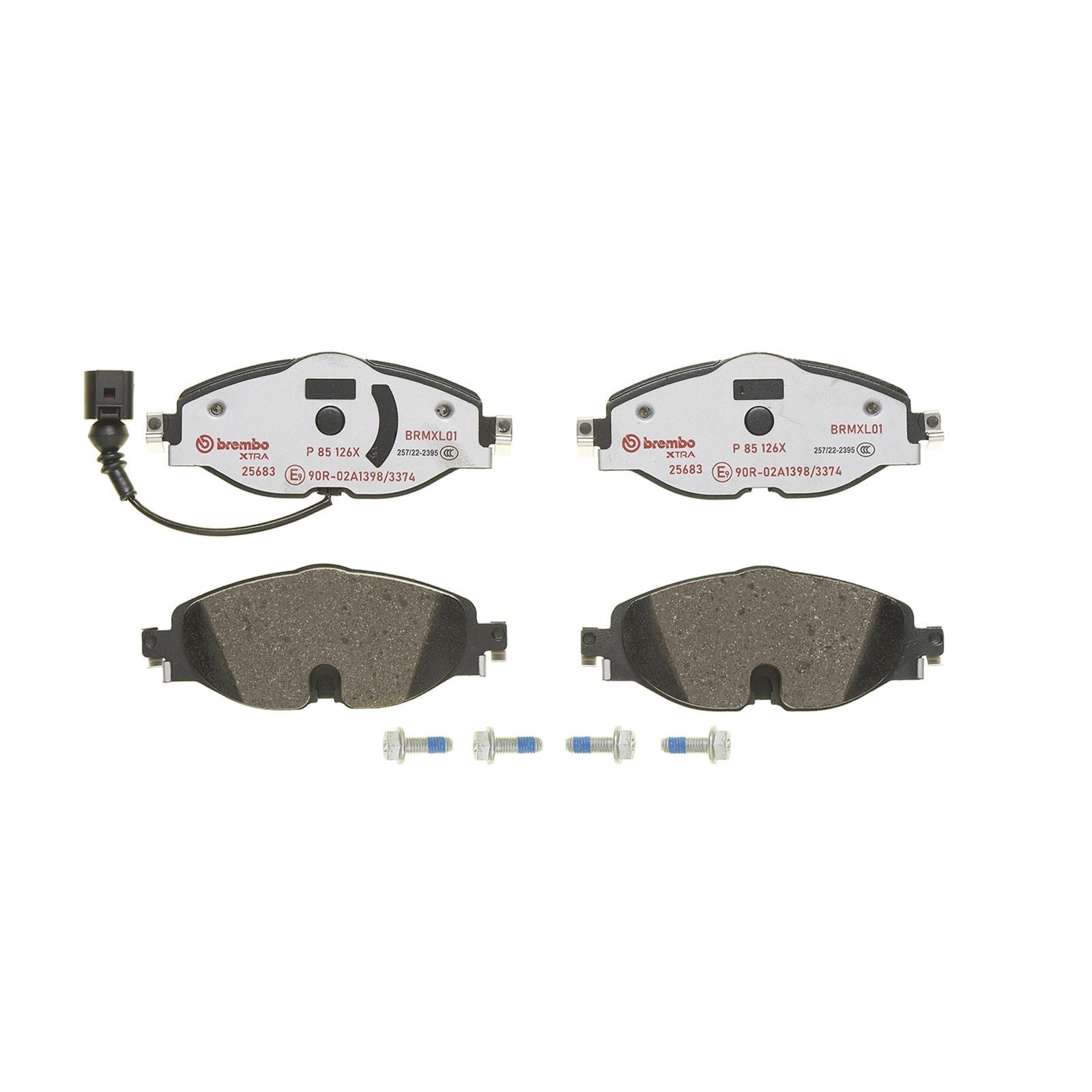 Передние тормозные колодки с низким содержанием металла Brembo XTRA P85126X