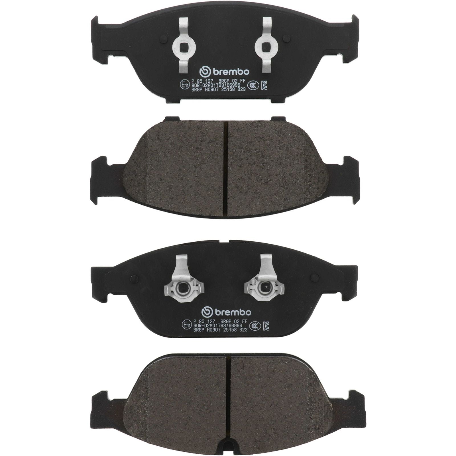 Передние тормозные колодки с низким содержанием металла Brembo PRIME P85127