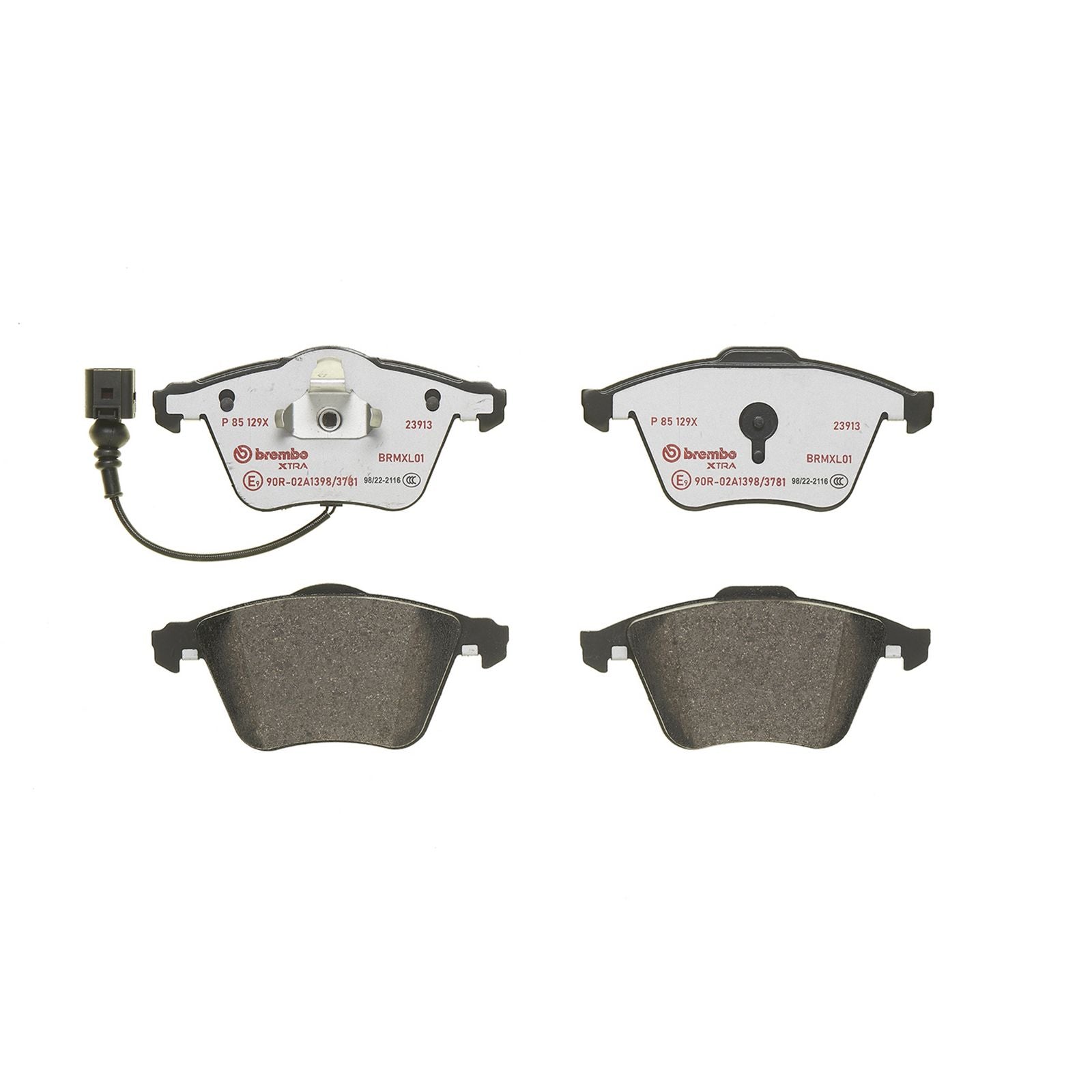 Передние тормозные колодки с низким содержанием металла Brembo XTRA P85129X