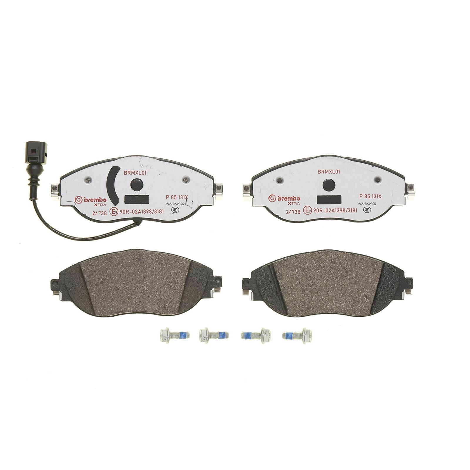 Передние тормозные колодки с низким содержанием металла Brembo XTRA P85131X