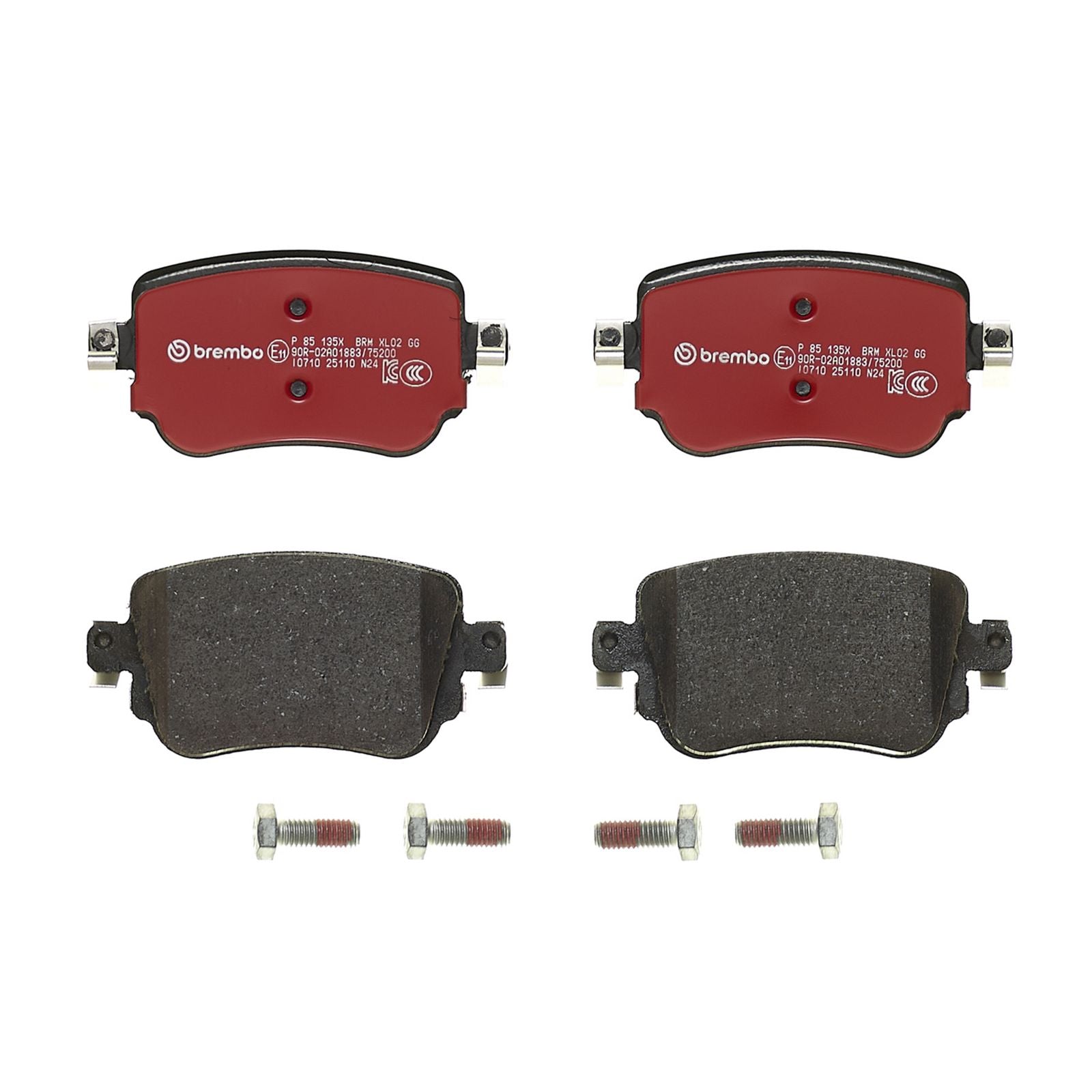 Задние тормозные колодки с низким содержанием металла Brembo XTRA P85135X