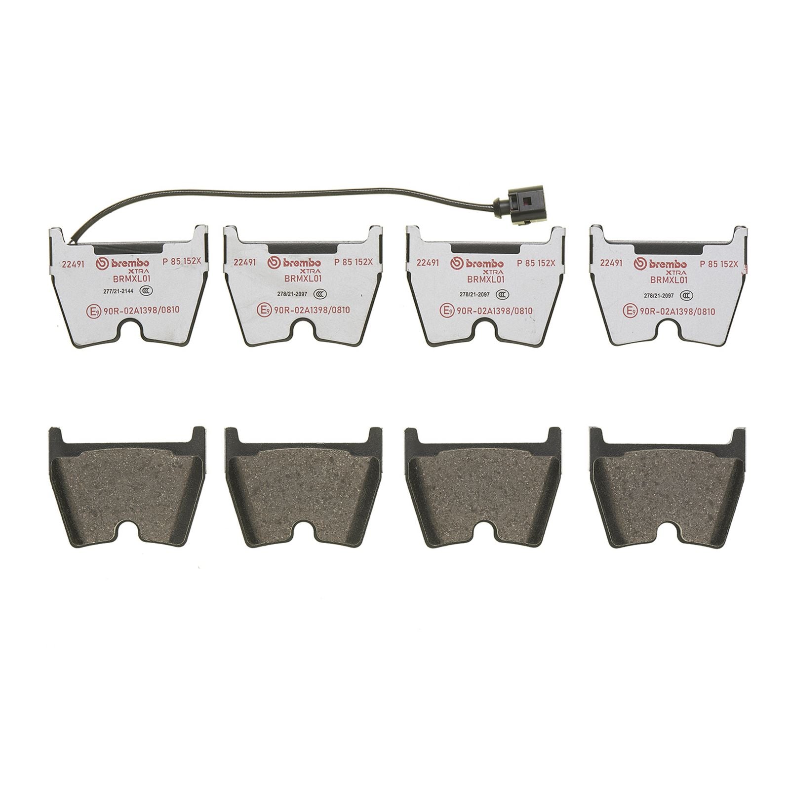 Передние тормозные колодки с низким содержанием металла Brembo XTRA P85152X