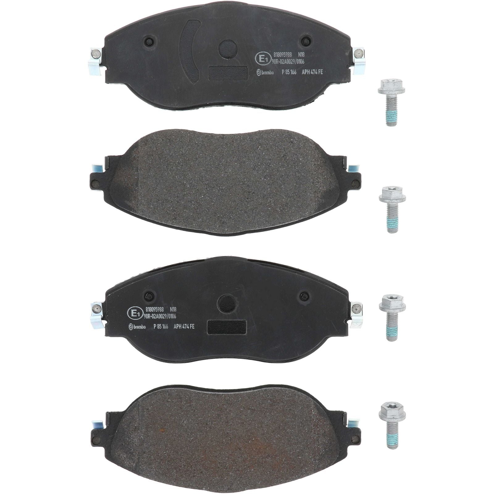 Передние тормозные колодки с низким содержанием металла Brembo PRIME P85166
