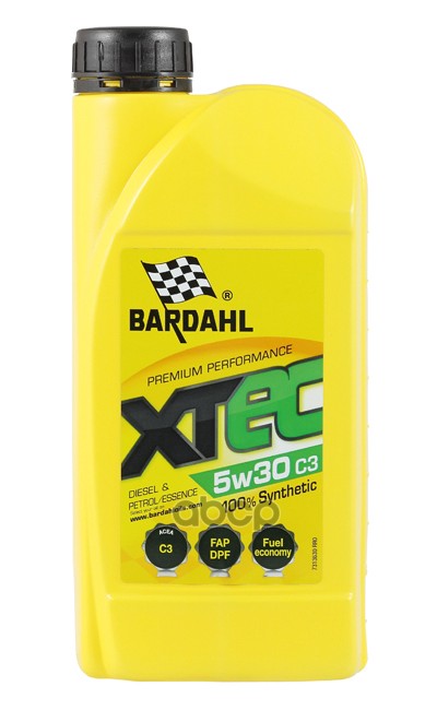 Масло моторное Bardahl XTEC 5W30 C2 синтетическое 1 л 36531