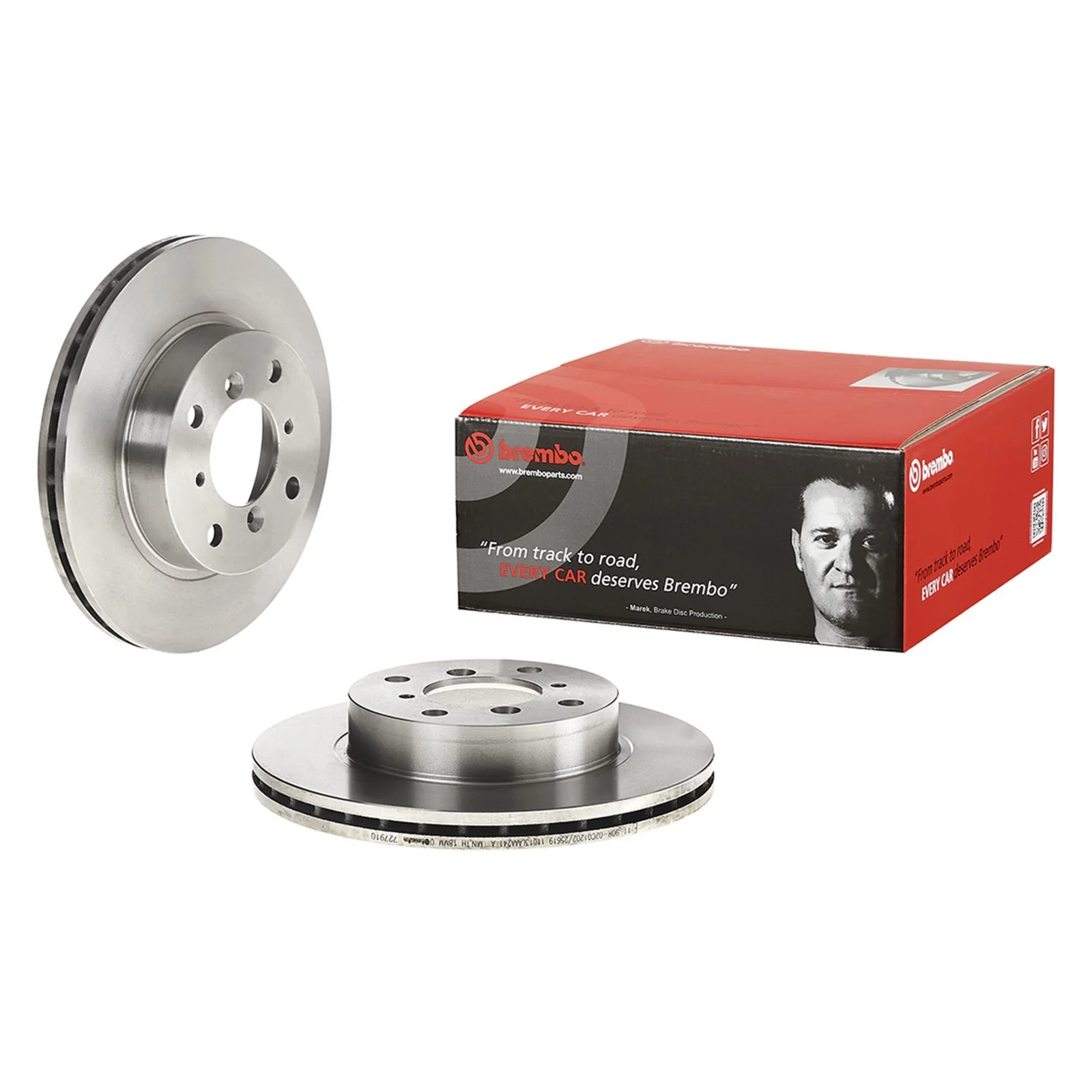 Передний тормозной диск Brembo 09727910