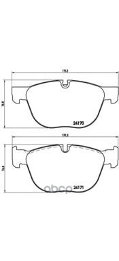 Колодки передние BREMBO P06049