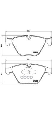 Колодки передние BREMBO P06055