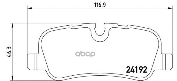 Колодки задние BREMBO P44013