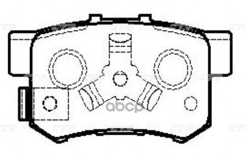 Колодки задние CTR GK0339
