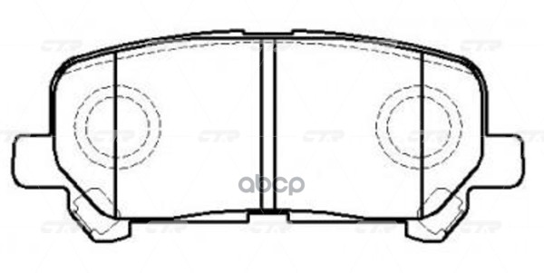 Колодки задние CTR GK0401