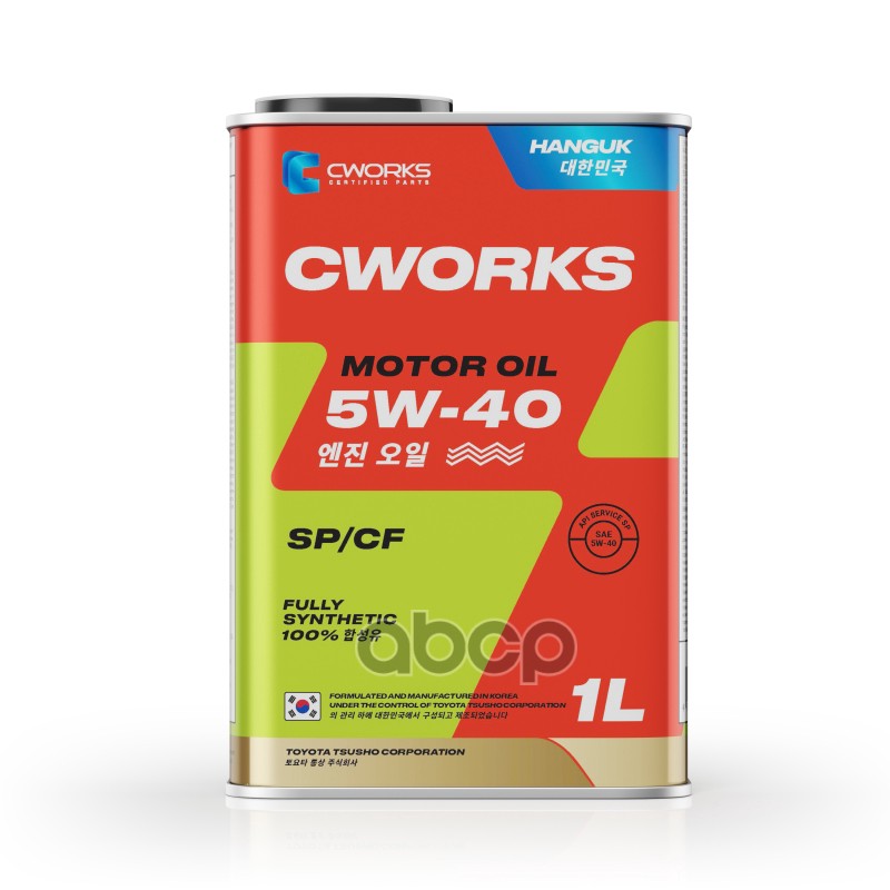 Масло моторное CWORKS HANGUK MOTOR OIL 5W-40 SP/CF, 1 л CWORKS A13HR2001