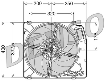 Вентилятор охлаждения DENSO DER01003