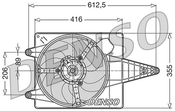 Вентилятор охлаждения DENSO DER01004