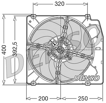 Вентилятор охлаждения DENSO DER01005
