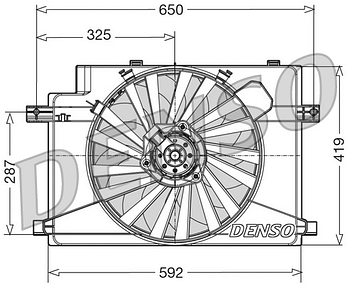 Вентилятор охлаждения DENSO DER01006