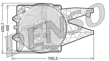 Вентилятор охлаждения DENSO DER01021