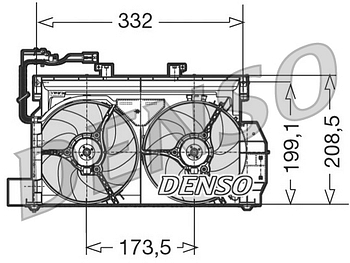 Вентилятор охлаждения DENSO DER07001