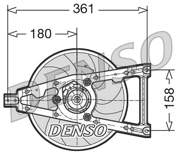 Вентилятор охлаждения DENSO DER09011